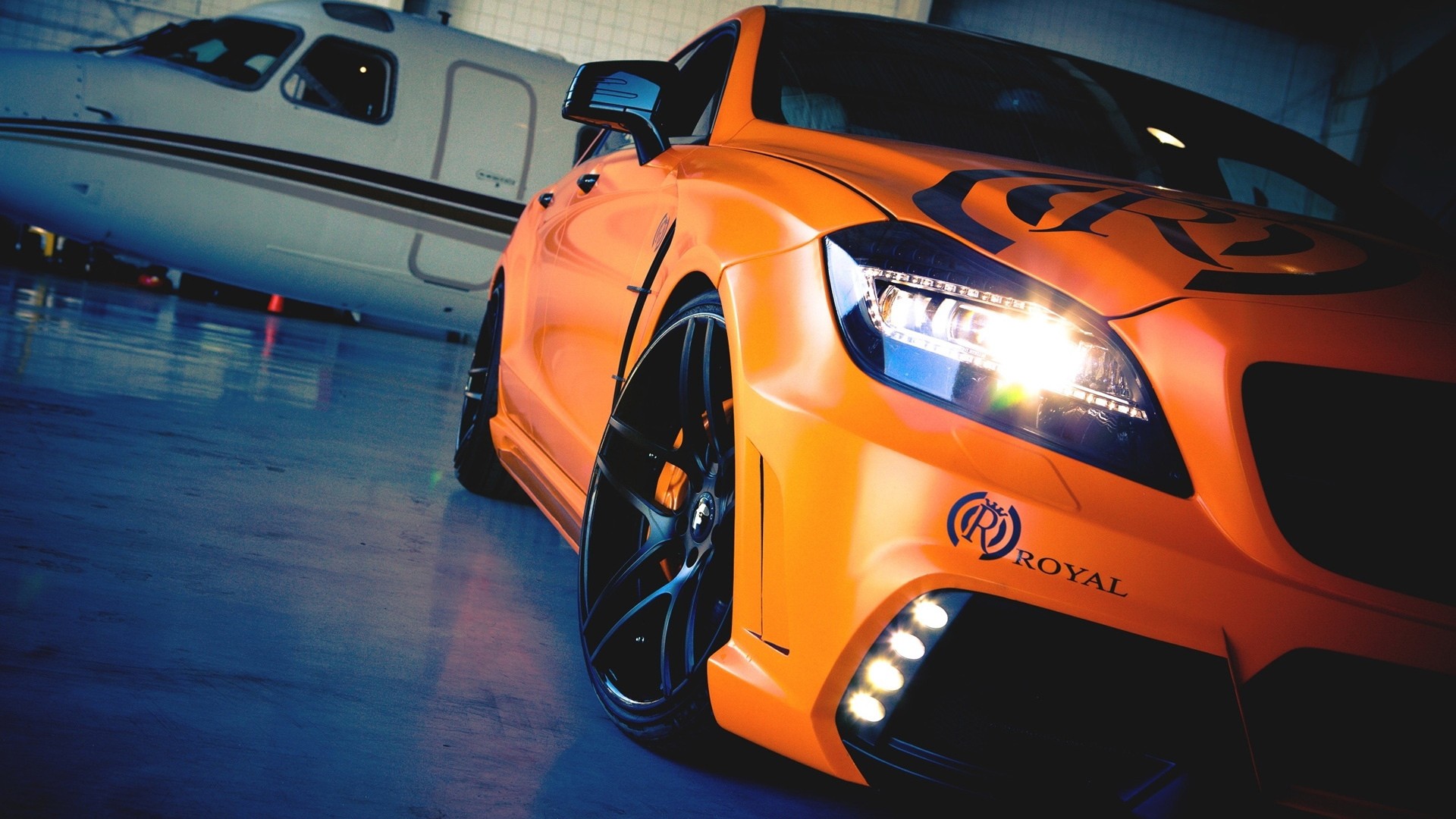car, Orange, Mercedes Benz Wallpaper