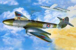 warplanes, Military Aircraft, Gloster Meteor, Royal Airforce