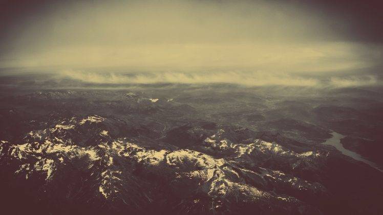 mountain, Nature, Sepia HD Wallpaper Desktop Background