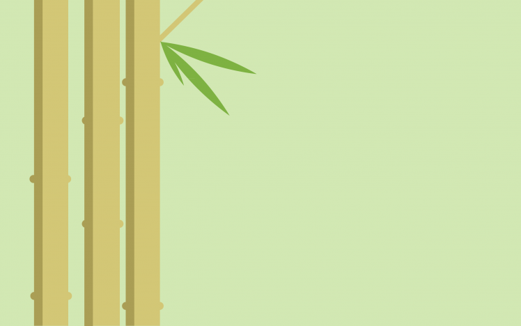 minimalism, Bamboo, Digital Art, Simple Background, Plants HD Wallpaper Desktop Background