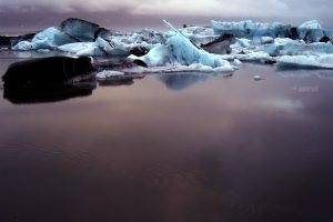 Desktopography, Nature, Ice, Iceberg, Digital Art, Photo Manipulation