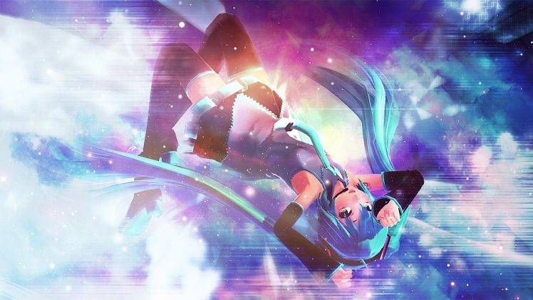 Hatsune Miku, Anime, Freefall, Vocaloid HD Wallpaper Desktop Background