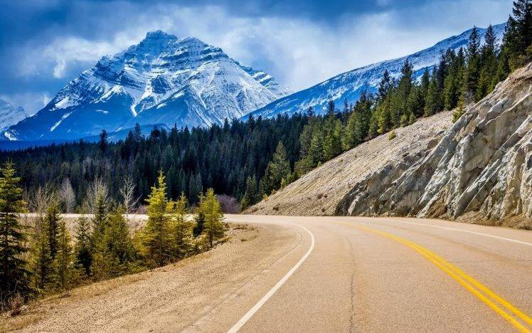 nature, Mountain, Canada, Road HD Wallpaper Desktop Background