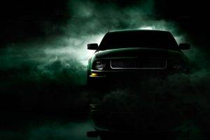 car, Blue Smoke, Muscle Cars, Ford Mustang