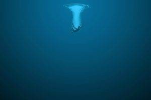 digital Art, Underwater, Blue, Water