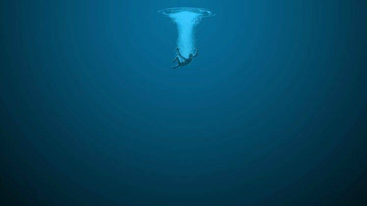digital Art, Underwater, Blue, Water HD Wallpaper Desktop Background
