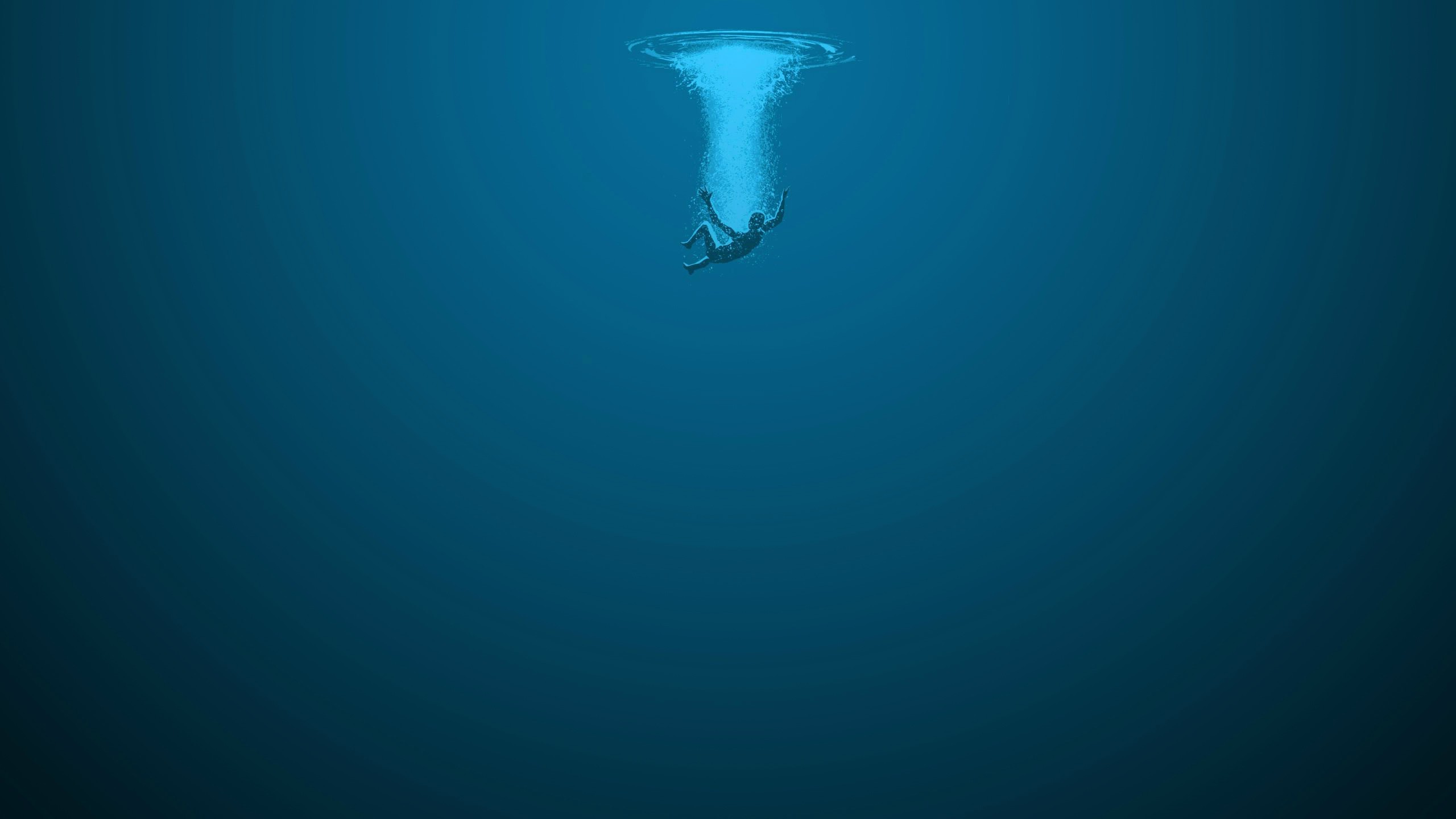 digital Art, Underwater, Blue, Water Wallpaper