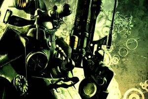 digital Art, Fallout, Gun, Power Armor