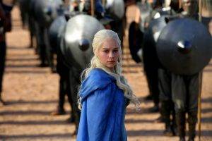 Daenerys Targaryen, Game Of Thrones, Blue Clothes