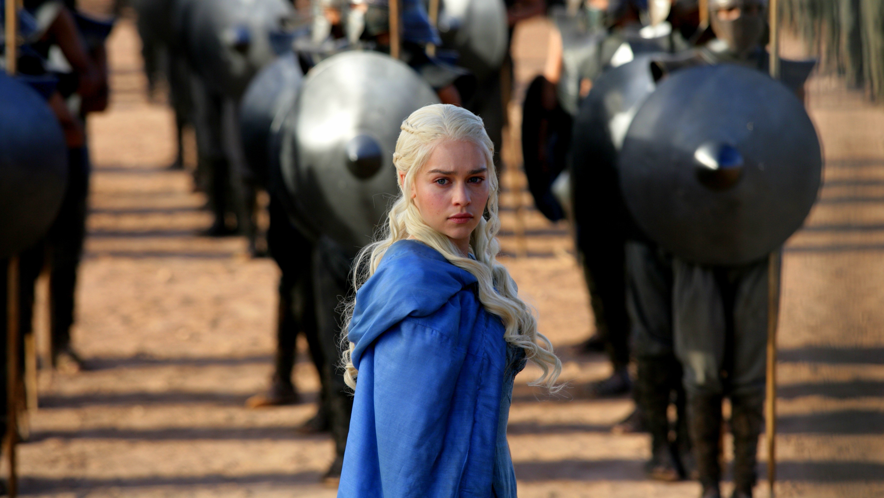 Daenerys Targaryen, Game Of Thrones, Blue Clothes Wallpaper