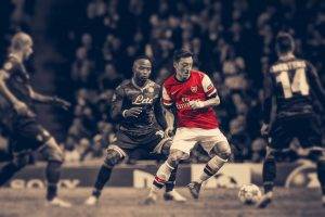soccer, HDR, Arsenal Fc, Mesut Ozil, Selective Coloring