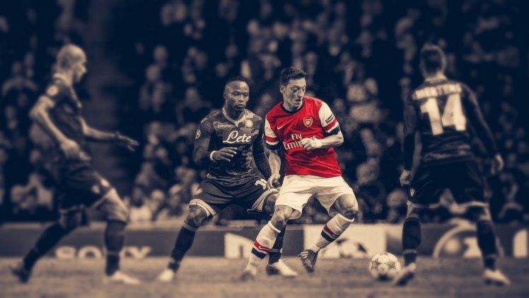 soccer, HDR, Arsenal Fc, Mesut Ozil, Selective Coloring HD Wallpaper Desktop Background