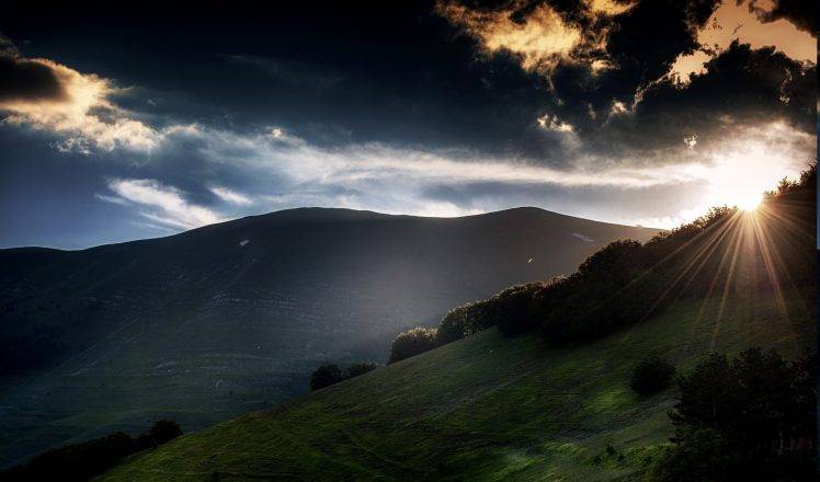 nature, Mountain, Landscape, Sunset HD Wallpaper Desktop Background
