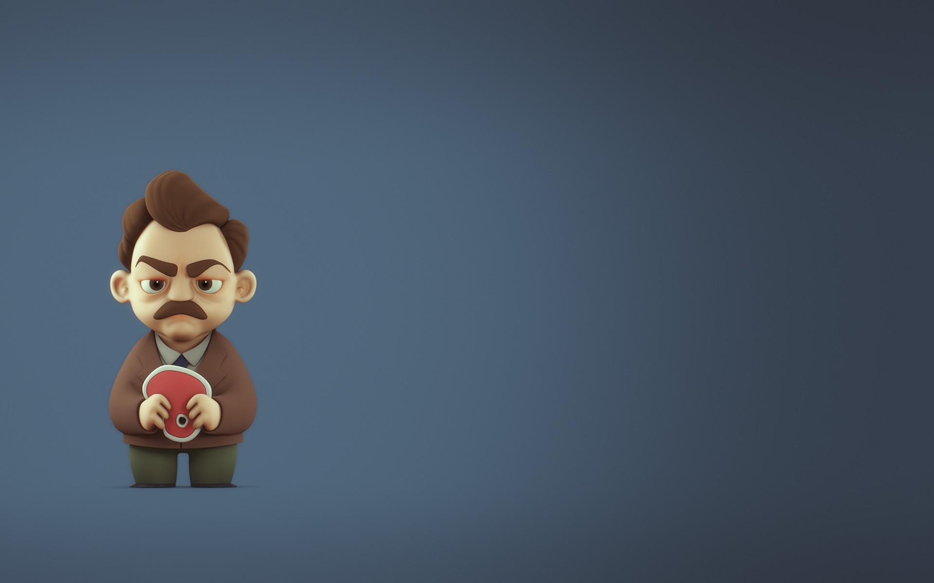 minimalism, Humor, Ron Swanson, Parks And Rec Wallpaper