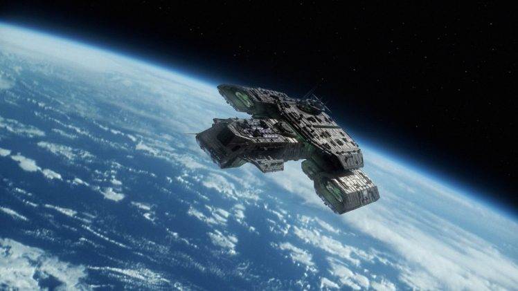 Stargate, Space, Spaceship, Earth, Daedalus HD Wallpaper Desktop Background
