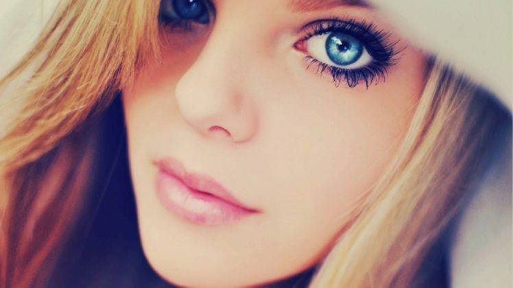 blue Eyes, Blonde, Closeup, Eyes HD Wallpaper Desktop Background