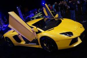 Lamborghini, Lamborghini Aventador, Yellow, Yellow Cars