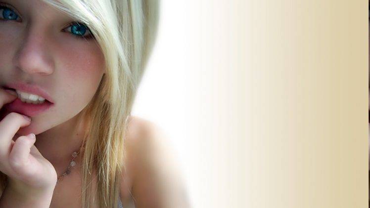blonde, Blue Eyes, Face HD Wallpaper Desktop Background