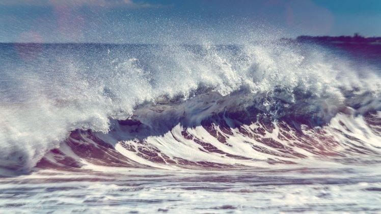 waves, Sea, Beach, Surfing, Foam, Water, H2O, Coastline, Coast, Nature HD Wallpaper Desktop Background