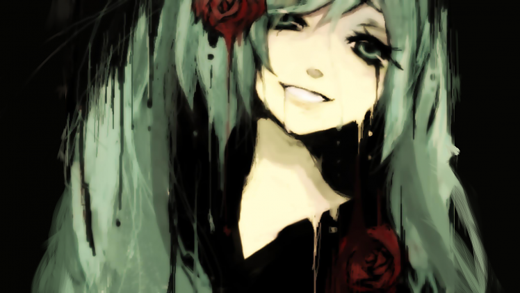 Vocaloid, Green Hair, Hatsune Miku HD Wallpaper Desktop Background
