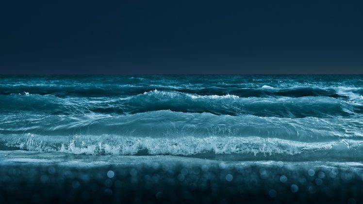 waves, Bokeh, Nature HD Wallpaper Desktop Background
