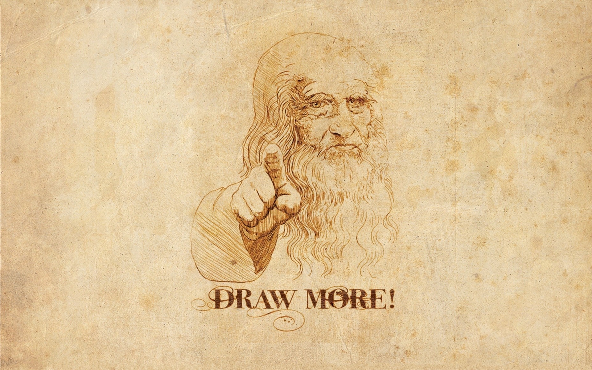 Leonardo Da Vinci, Humor Wallpaper