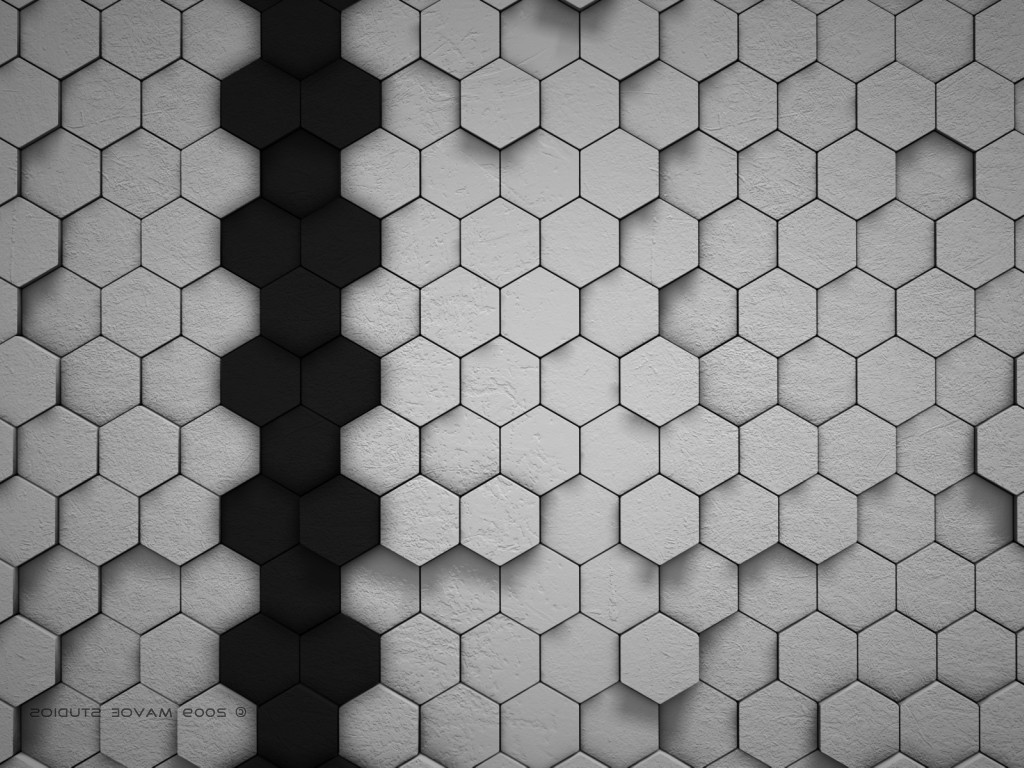 digital Art, Hexagon Wallpaper
