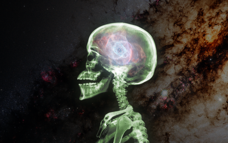 space, Nebula, Colorful, X rays, Bones HD Wallpaper Desktop Background