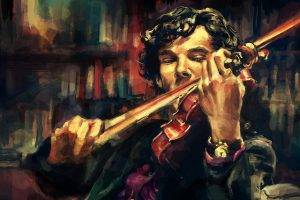 Sherlock Holmes, Digital Art, Benedict Cumberbatch
