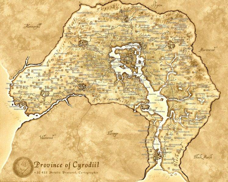 map, The Elder Scrolls HD Wallpaper Desktop Background