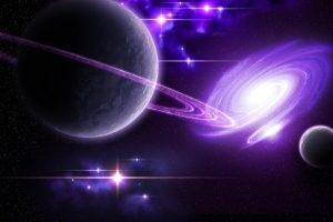 space, Space Art, Planetary Rings, Planet, Galaxy