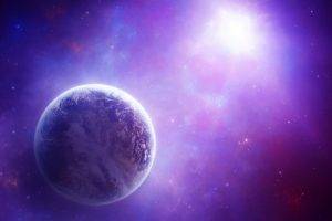 space, Space Art, Purple, Planet