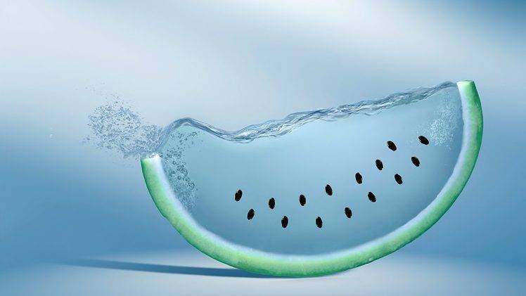 creativity, Watermelons, Artwork, Digital Art, Water, Fruit HD Wallpaper Desktop Background