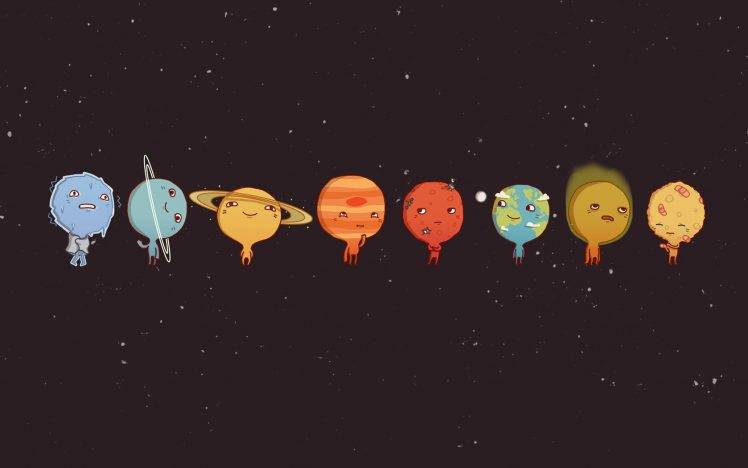 minimalism, Planet, Solar System, Humor HD Wallpaper Desktop Background