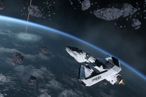 space, Star Citizen, Origin 300i, Asteroid, Video Games