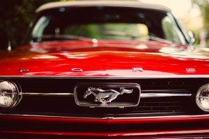muscle Cars, Ford Mustang, Red, Car