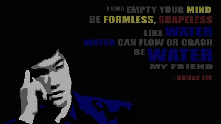 Bruce Lee, Quote, Simple HD Wallpaper Desktop Background