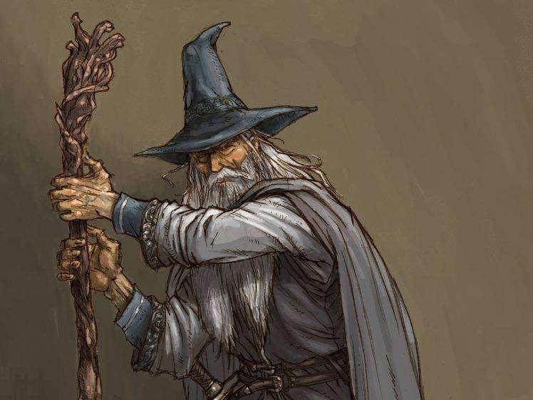 Gandalf, Artwork, The Lord Of The Rings, Wizard HD Wallpaper Desktop Background