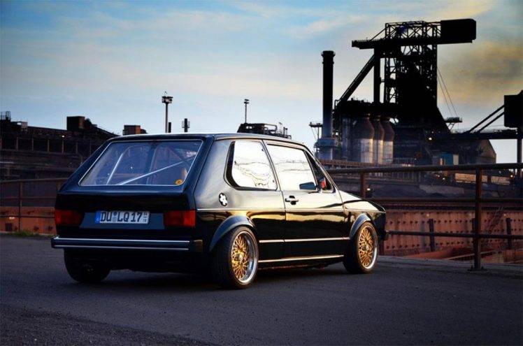Volkswagen, Evening, Morning, Street, Old Car, Car, Drift, Golf HD Wallpaper Desktop Background