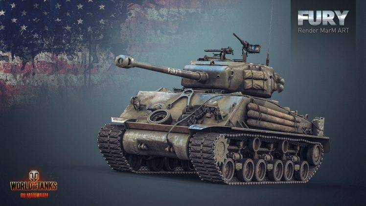 World Of Tanks, Wargaming, Video Games, M4 Sherman, M4 Sherman Fury HD Wallpaper Desktop Background