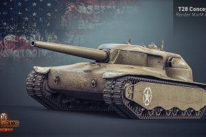 World Of Tanks, Wargaming, Video Games, T28 Concept