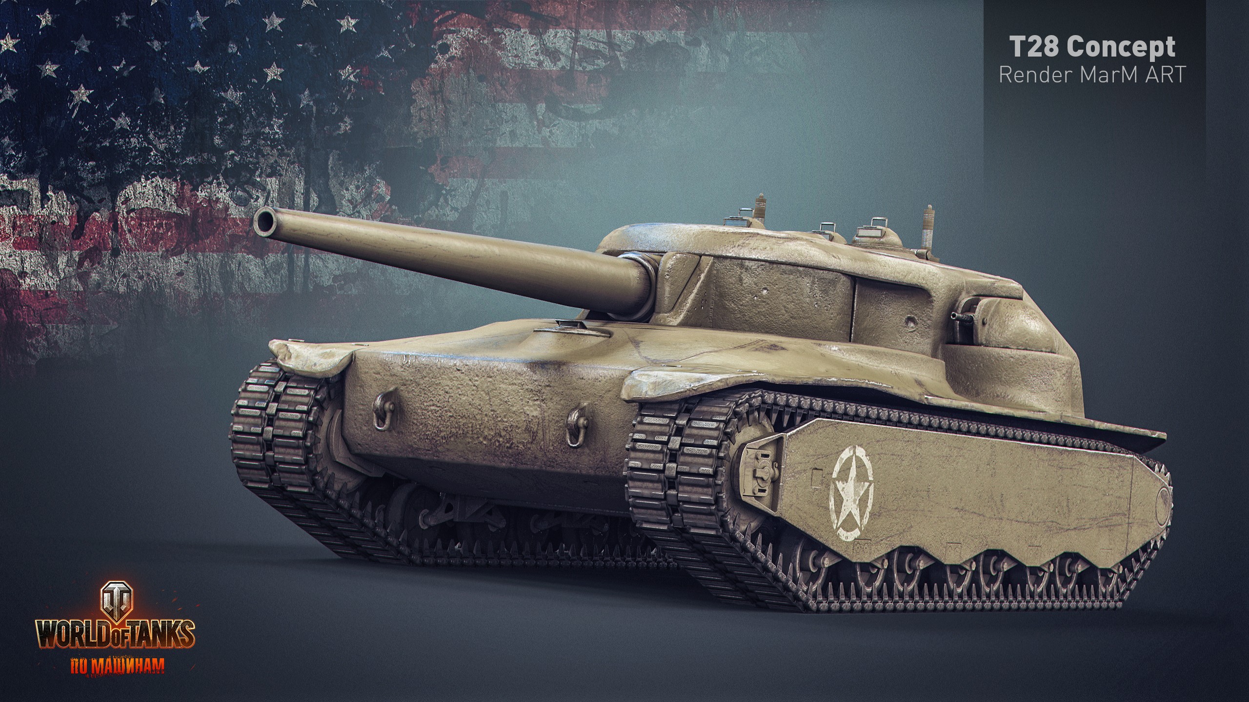 World Of Tanks, Wargaming, Video Games, T28 Concept Wallpaper