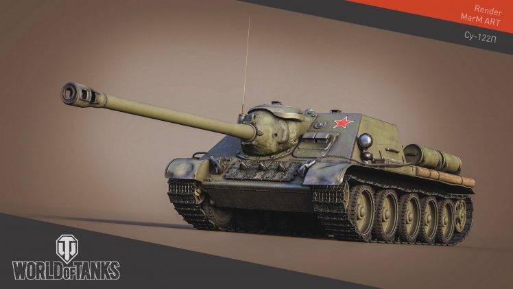 World Of Tanks, Wargaming, Video Games, SU 122 HD Wallpaper Desktop Background