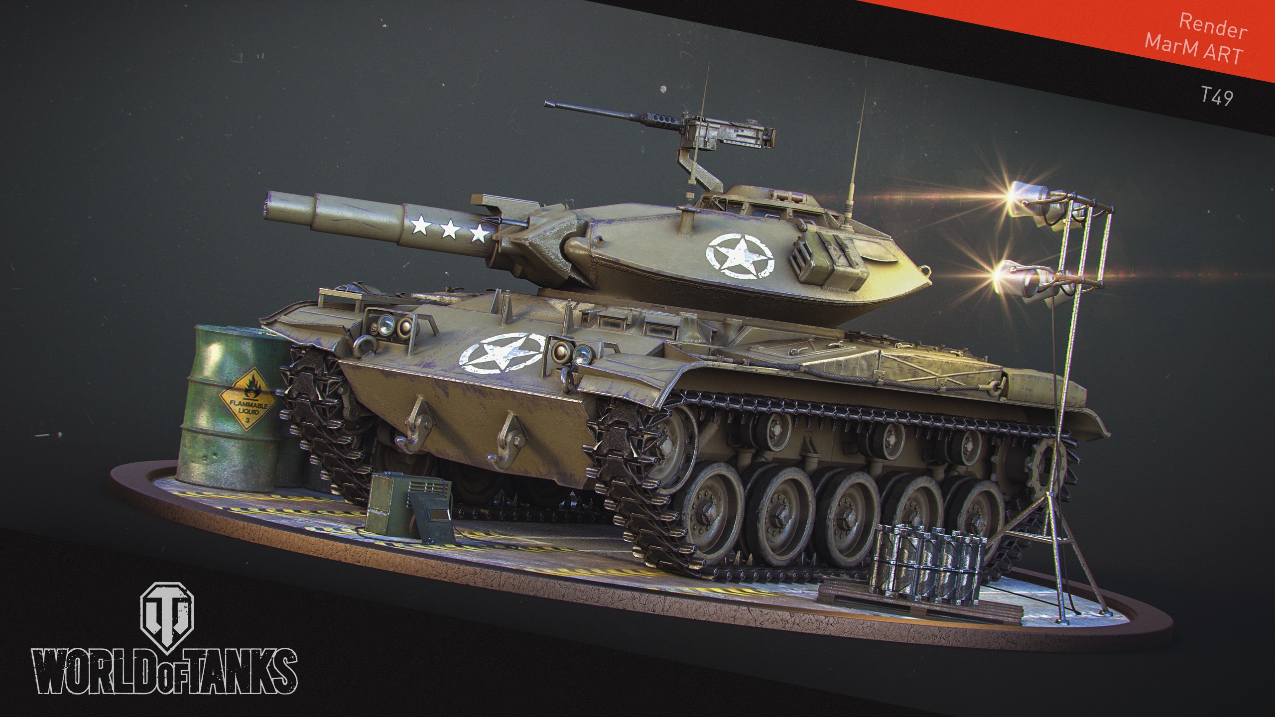 World Of Tanks, Wargaming, Video Games, T49 Wallpaper