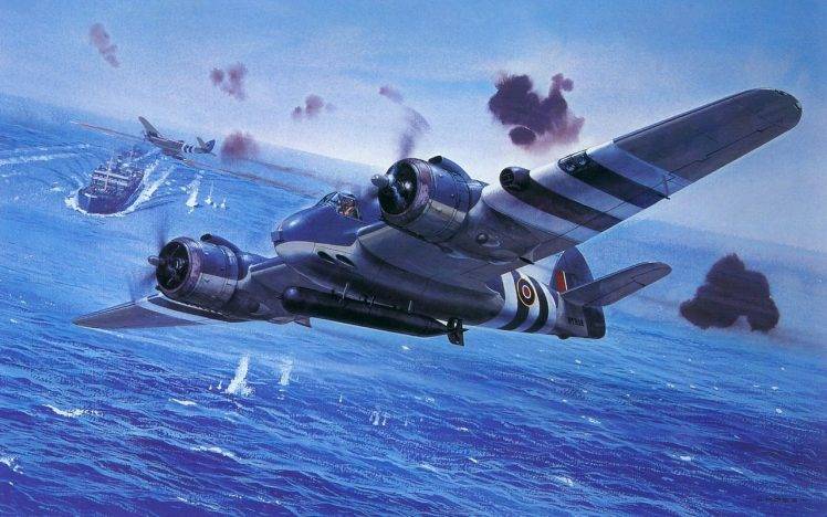 airplane, Bristol Beaufighter, Torpedo, Aircraft, Military Aircraft, Military, World War II HD Wallpaper Desktop Background