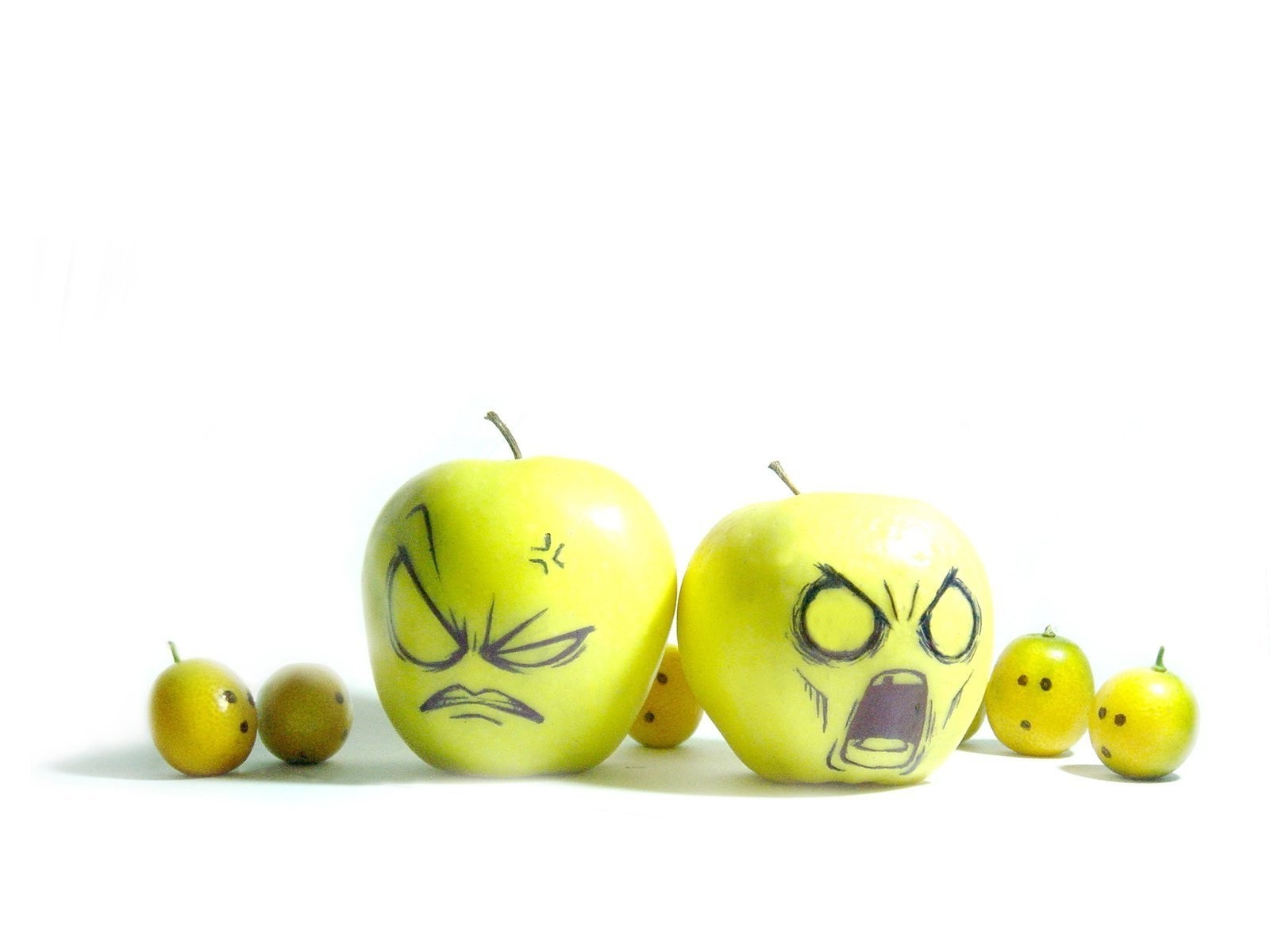 humor, Fruit, Apples Wallpaper