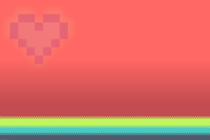 pixels, Pink, Love