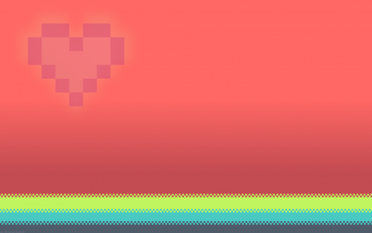 pixels, Pink, Love HD Wallpaper Desktop Background