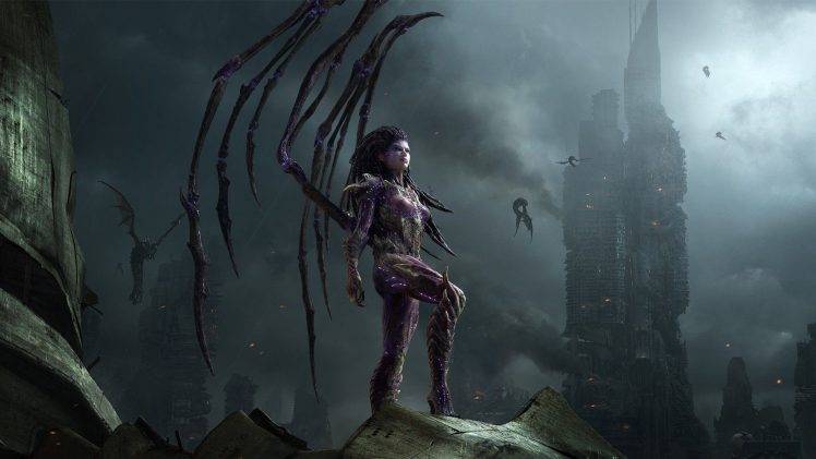 Sarah Kerrigan, StarCraft II : Heart Of The Swarm, Queen Of Blades HD Wallpaper Desktop Background