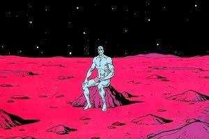 Mars, Crater, Space, Watchmen, Dr. Manhattan, Comic Books